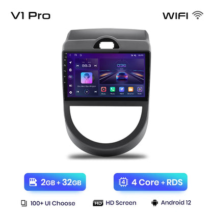 Junsun V1 AI Voice Wireless CarPlay Android Auto Radio For Kia Soul AM 2008-2011 4G Car Multimedia GPS 2din autoradio