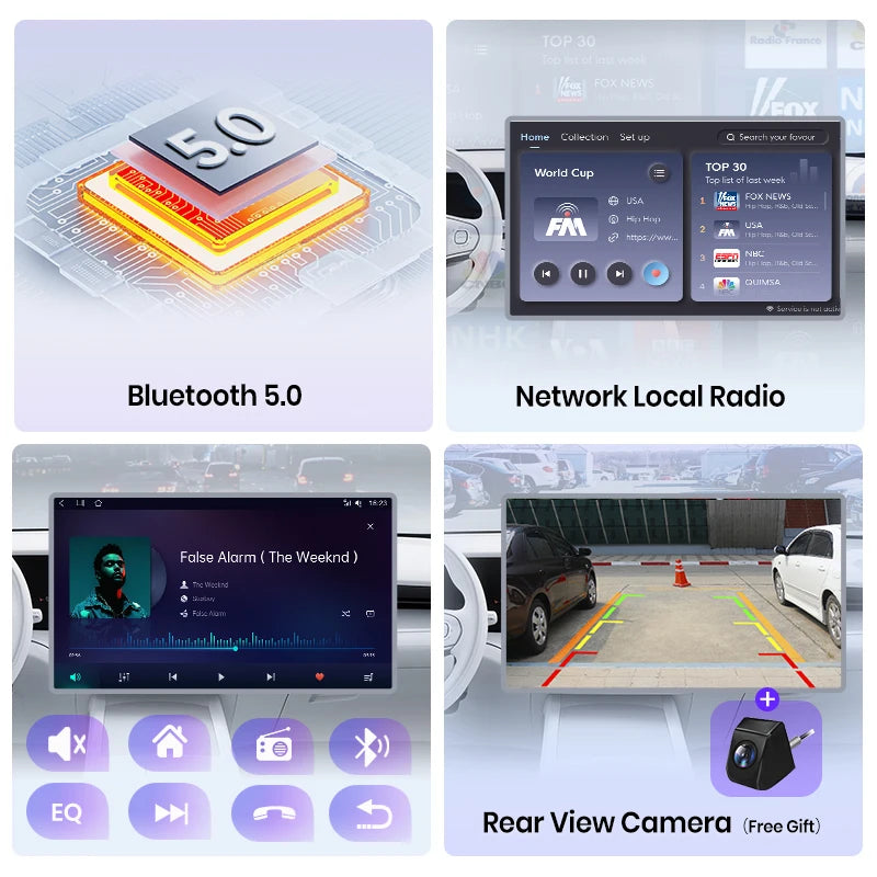 Junsun Wireless CarPlay Car Radio For Renault Master Nissan NV400 Opel Movano 2010-2021 Android Multimedia