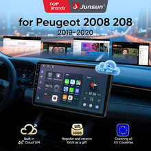 Junsun 8 Core Car Stereo for Peugeot 2008 208 2019-2020  Wireless Carplay Android Auto GPS Navigation FM RDS eSIM Bluetooth