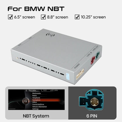 Junsun Wireless CarPlay Android For BMW NBT CIC System 1 2 3 4 5 Series X1 X3 X4 X5 F20 F21 F30 F31 F34 F10 F48 F25 F26 F10 E84