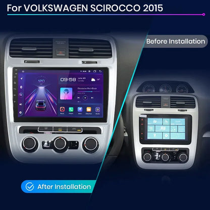 Junsun Wireless CarPlay Android Auto Radio For Volkswagen Scirocco 2015 Car Intelligent Systems RDS BT WiFi 2 din