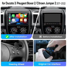 Junsun eSIM Android 14 Wireless CarPlay Android Auto Radio For Ducato 3 for Peugeot Boxer 2 for Citroen Jumper 2 2011 2012 2013 2014 2015 2016 2017 2018 2019 2020 2021 2022 Car GPS
