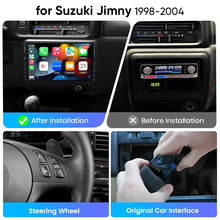 Junsun eSIM Wireless CarPlay Android Auto For Suzuki Jimny 1998 1999 2000 2001 2002 2003 2004 2 Din Autoradio RDS BT DSP