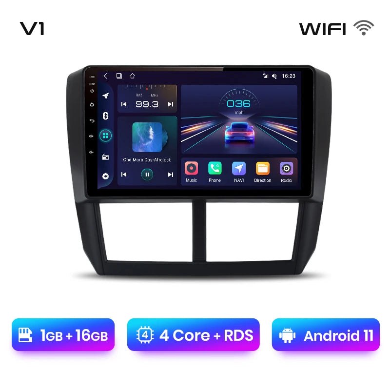 Radio Junsun V1pro con Android 10,0, 2DIN, 4G, GPS, Carplay, para Subaru Forester 3 SH Impreza 2007-2013 