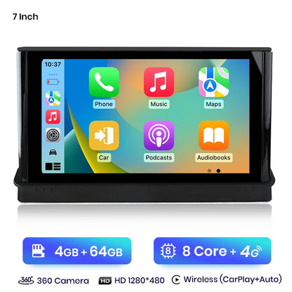 Junsun 10.25 inch Wireless CarPlay Car Radio Multimedia For Audi A3 2013-2018 2015 2016 4G Andorid Auto Navigation Player
