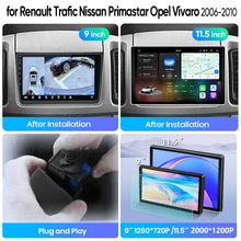 Junsun Wireless CarPlay Car Radio For Renault Trafic Nissan Primastar Opel Vivaro 2006-2010 Android Multimedia