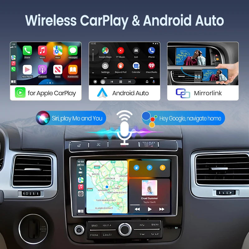 Junsun Wireless CarPlay Car Radio For Volkswagen Touareg RNS850 2010-2018 Android Multimedia - Junsun Official Store