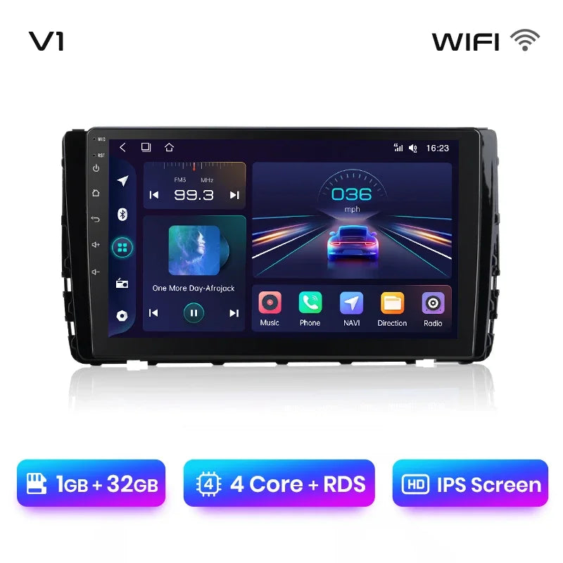 Junsun Wireless CarPlay Android Auto Radio For VW VILORAN SAGITAR TAYRON T-ROC 2021 Car Intelligent Systems RDS BT WiFi 2 din