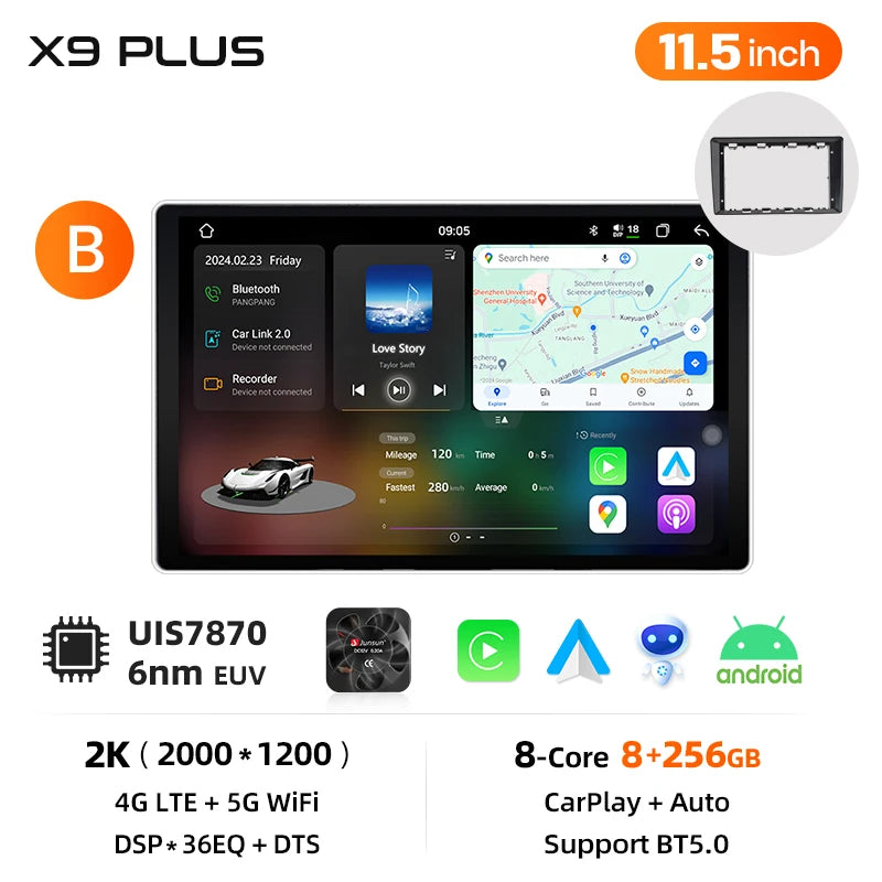 Junsun Wireless CarPlay Car Radio For VW Passat B5 B6 2004-2010 Android Multimedia