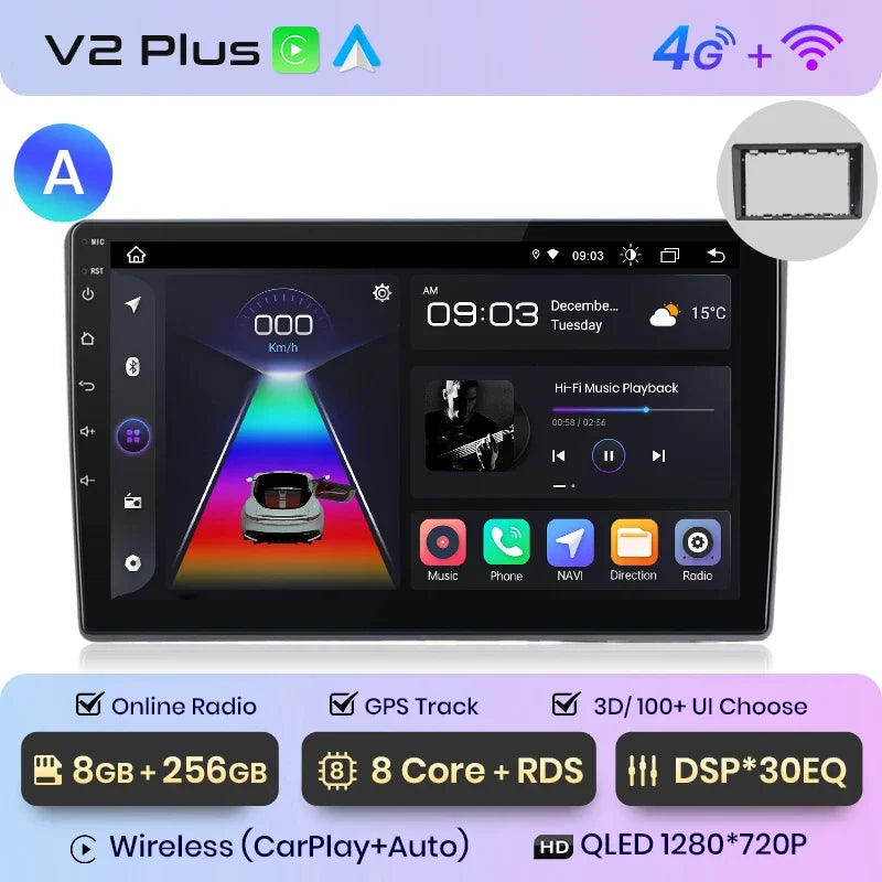 Junsun Wireless CarPlay Android Auto Car Radio Multimedia For VW Passat B5 B6 2004-2010 GPS Intelligent Systems Smart Autoradio - Junsun Official Store