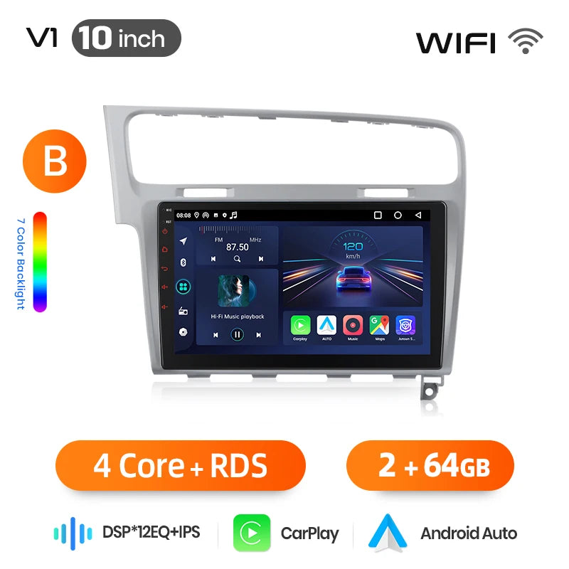 Junsun Wireless CarPlay Car Radio For VW Golf 7 mk7 2013-2017 Android Multimedia - Junsun Official Store