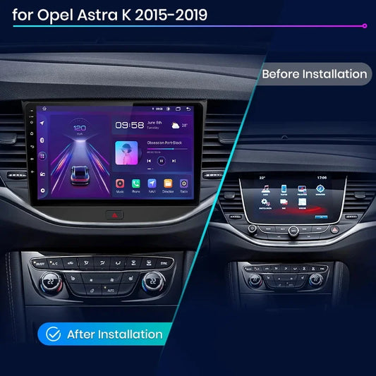 Junsun AI voice 4G LTE wireless CarPlay Android Auto Radio For Opel Astra K 2015 - 2019  Car Intelligent Systems Multimedia player Stereo RDS BT 2 din autoradio GPS Navi screen