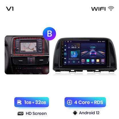 Junsun V1pro AI Voice 2 din Android Auto Radio For Mazda CX-5 2012-2015  Carplay 4G Car Multimedia GPS 2din autoradio