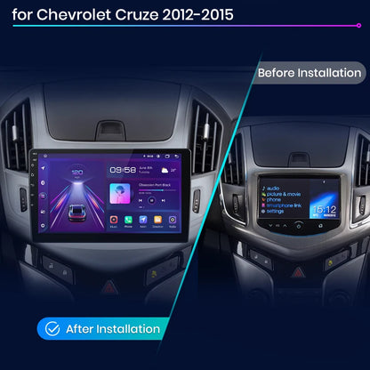Junsun V1 AI Voice - Radio inalámbrica CarPlay Android para Chevrolet Cruze 2012-2015, 4G, GPS, 2DIN 