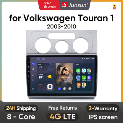 Junsun AI Voice 2 din Android Auto Radio For Volkswagen Touran 1 2003 - 2010  Carplay 4G Car Multimedia GPS 2din autoradio