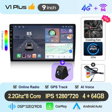 9-V1plus(4GB+64GB)Gift Camera